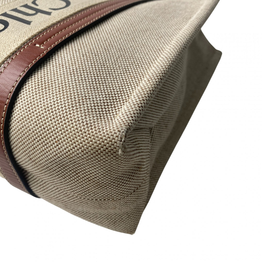 クロエ Chloe レディース ウッディ ミディアム トートバッグ キャンバス