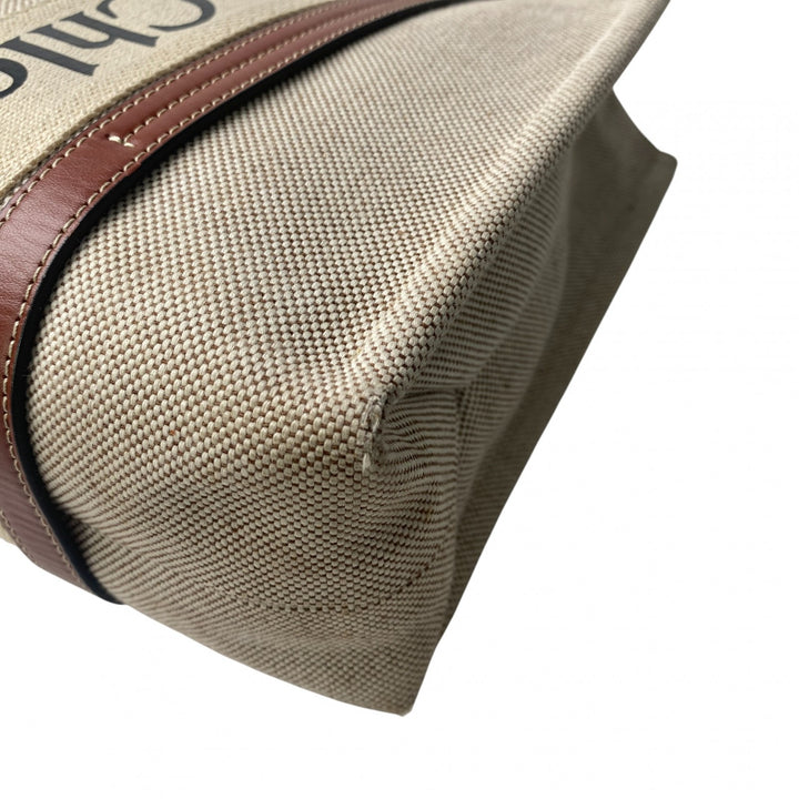 クロエ Chloe レディース ウッディ ミディアム トートバッグ キャンバス