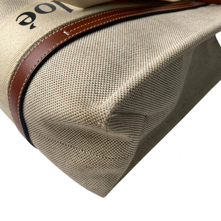 クロエ Chloe レディース ウッディ ミディアム トートバッグ キャンバス