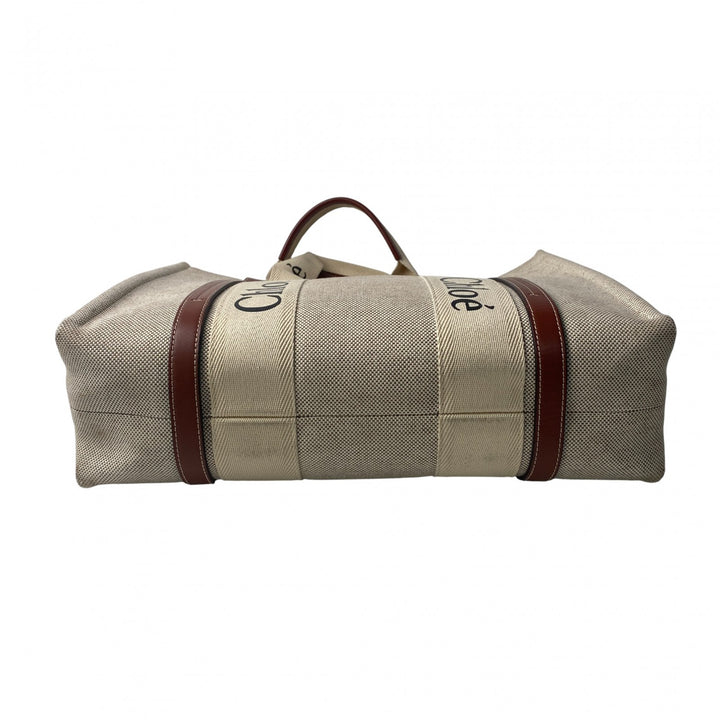 クロエ Chloe レディース ウッディ ミディアム トートバッグ キャンバス