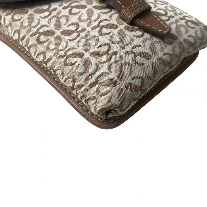 美品 ロエベ LOEWE レディース ミニ ショルダーバッグ ポシェット ビンテージ 斜めがけ クロスボディ