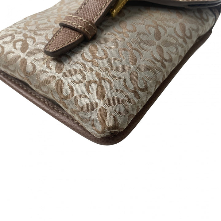 美品 ロエベ LOEWE レディース ミニ ショルダーバッグ ポシェット ビンテージ 斜めがけ クロスボディ