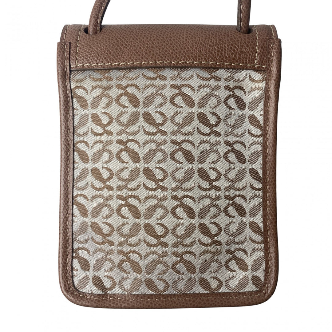 美品 ロエベ LOEWE レディース ミニ ショルダーバッグ ポシェット ビンテージ 斜めがけ クロスボディ