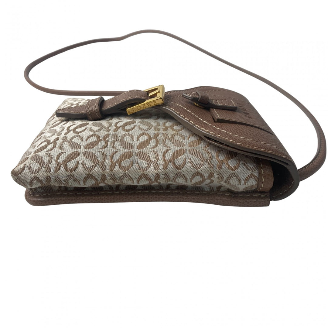 美品 ロエベ LOEWE レディース ミニ ショルダーバッグ ポシェット ビンテージ 斜めがけ クロスボディ