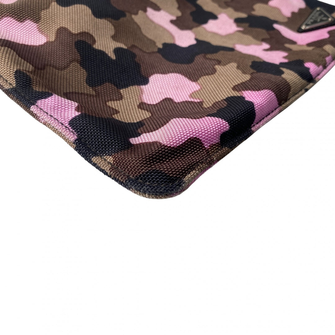 プラダ PRADA レディース 迷彩 ショルダーバッグ ポシェット 三角ロゴプレート 斜めがけ クロスボディ