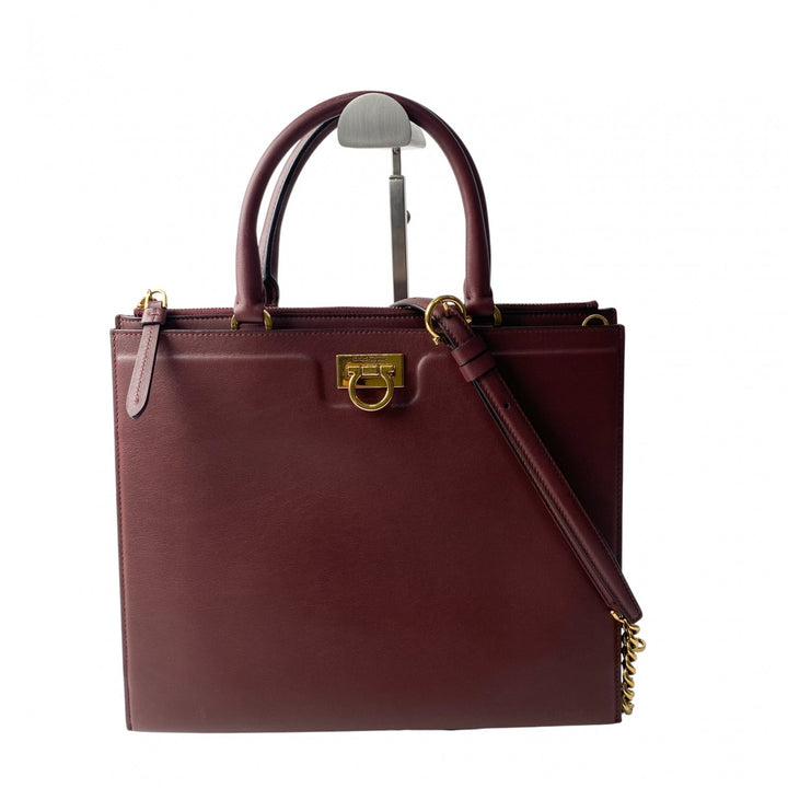 フェラガモ Ferragamo レディース ガンチーニ 2way ショルダーバッグ トートバッグ 斜めがけ クロスボディ