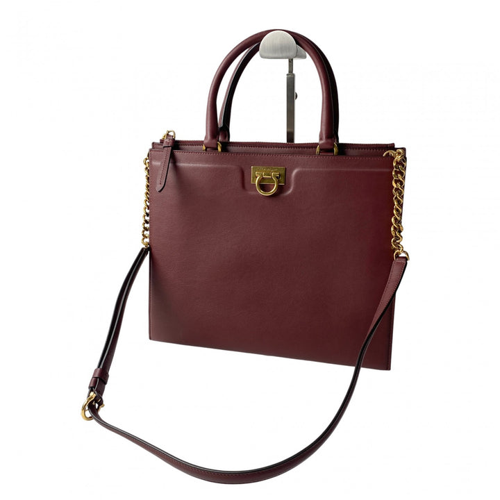 フェラガモ Ferragamo レディース ガンチーニ 2way ショルダーバッグ トートバッグ 斜めがけ クロスボディ