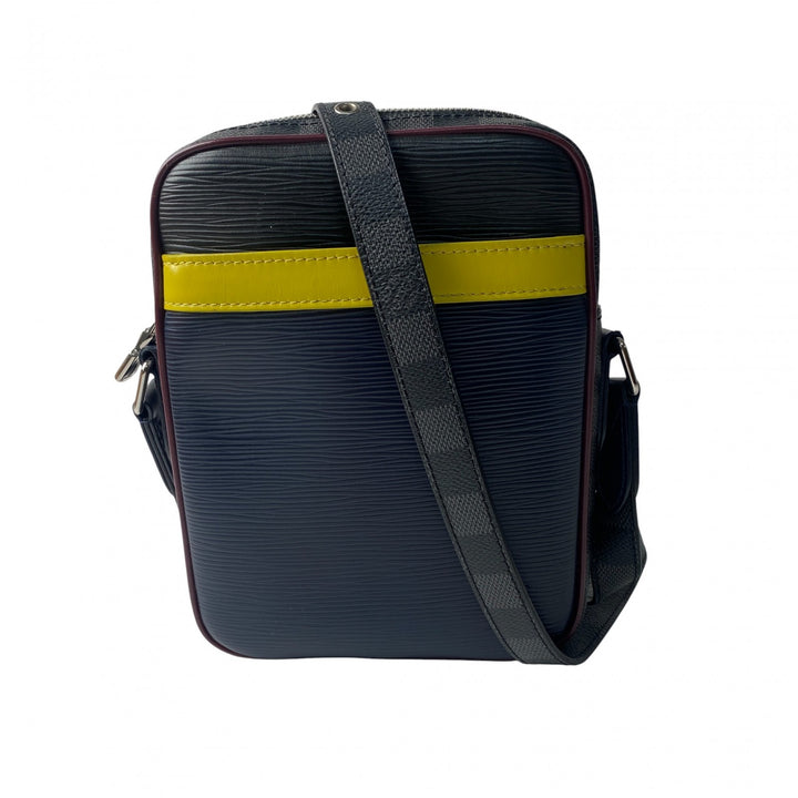 美品 ルイ ヴィトン LOUIS VUITTON メンズ エピ ダミエ ダヌーブ ショルダーバッグ ポシェット M55100 FO2109 斜めがけ クロスボディ