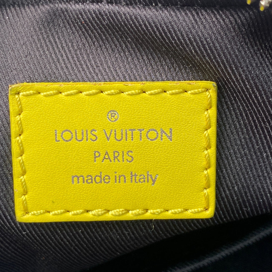 美品 ルイ ヴィトン LOUIS VUITTON メンズ エピ ダミエ ダヌーブ ショルダーバッグ ポシェット M55100 FO2109 斜めがけ クロスボディ