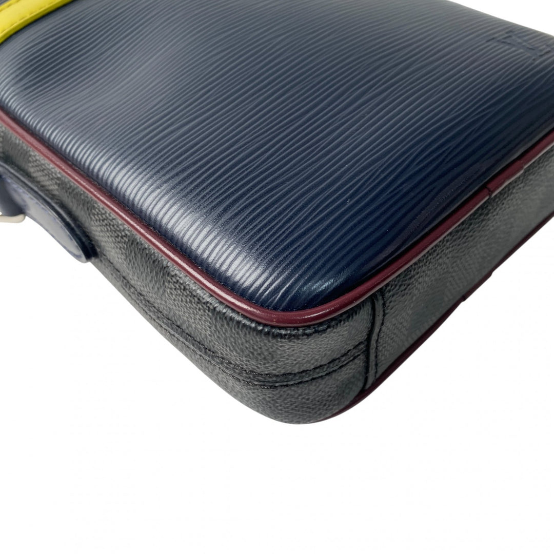 美品 ルイ ヴィトン LOUIS VUITTON メンズ エピ ダミエ ダヌーブ ショルダーバッグ ポシェット M55100 FO2109 斜めがけ クロスボディ