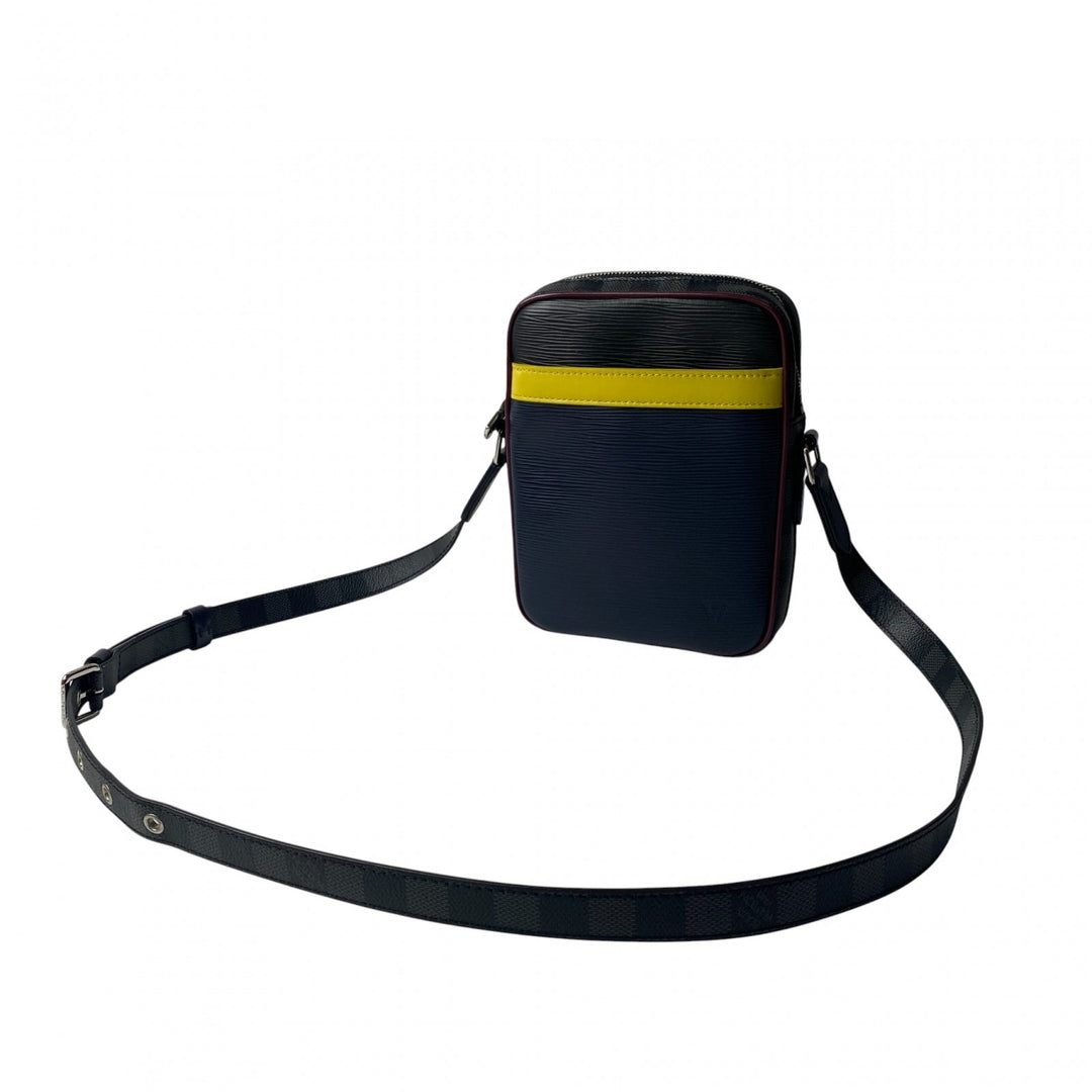 美品 ルイ ヴィトン LOUIS VUITTON メンズ エピ ダミエ ダヌーブ ショルダーバッグ ポシェット M55100 FO2109 斜めがけ クロスボディ