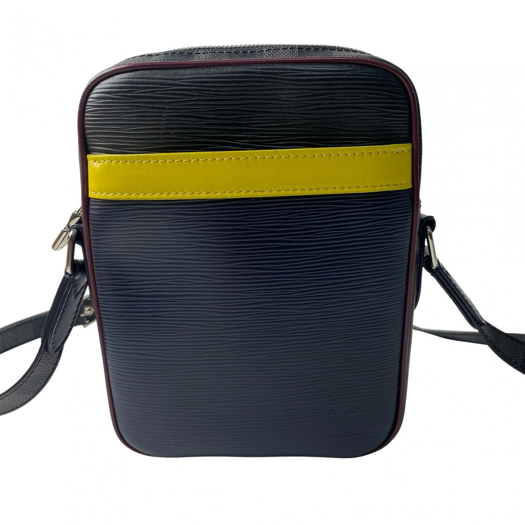 美品 ルイ ヴィトン LOUIS VUITTON メンズ エピ ダミエ ダヌーブ ショルダーバッグ ポシェット M55100 FO2109 斜めがけ クロスボディ