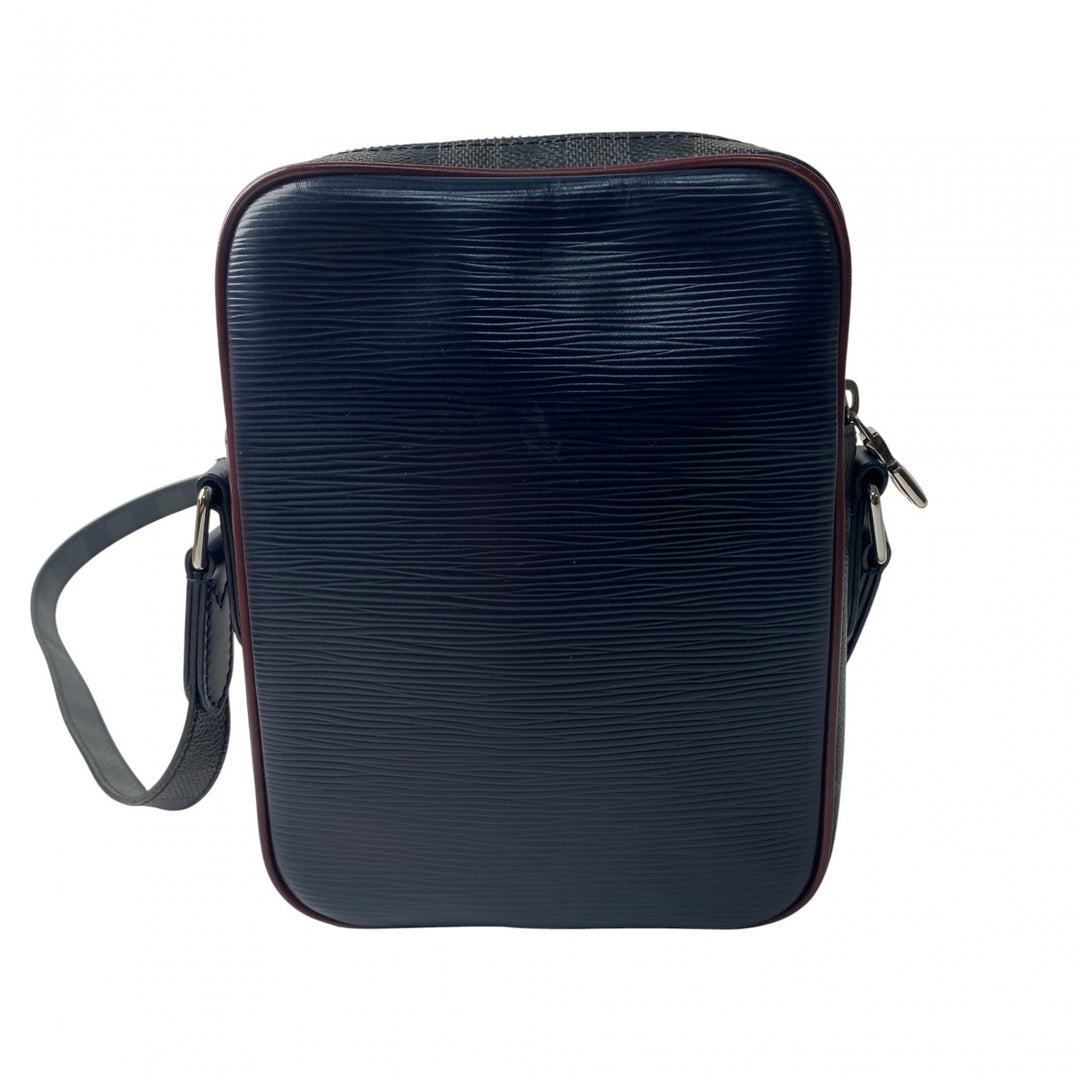 美品 ルイ ヴィトン LOUIS VUITTON メンズ エピ ダミエ ダヌーブ ショルダーバッグ ポシェット M55100 FO2109 斜めがけ クロスボディ