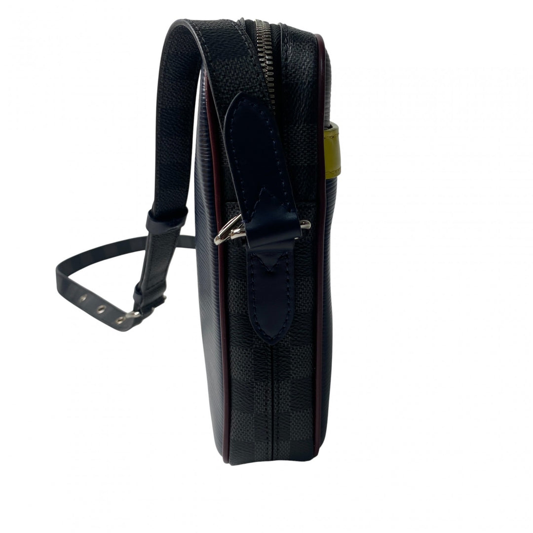 美品 ルイ ヴィトン LOUIS VUITTON メンズ エピ ダミエ ダヌーブ ショルダーバッグ ポシェット M55100 FO2109 斜めがけ クロスボディ