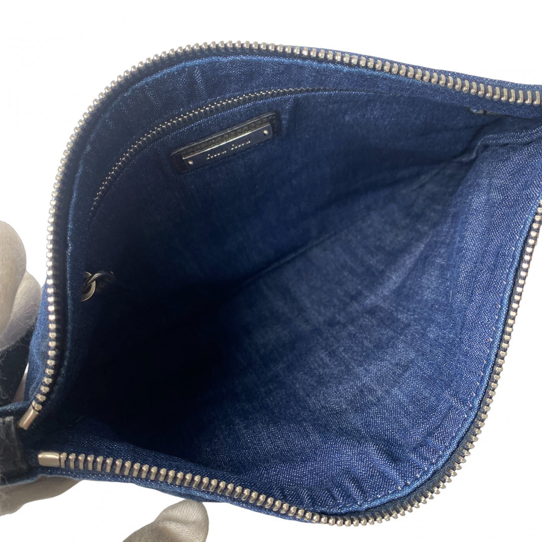 美品 ミュウミュウ MIUMIU レディース デニム ビーズ ハンドバッグ