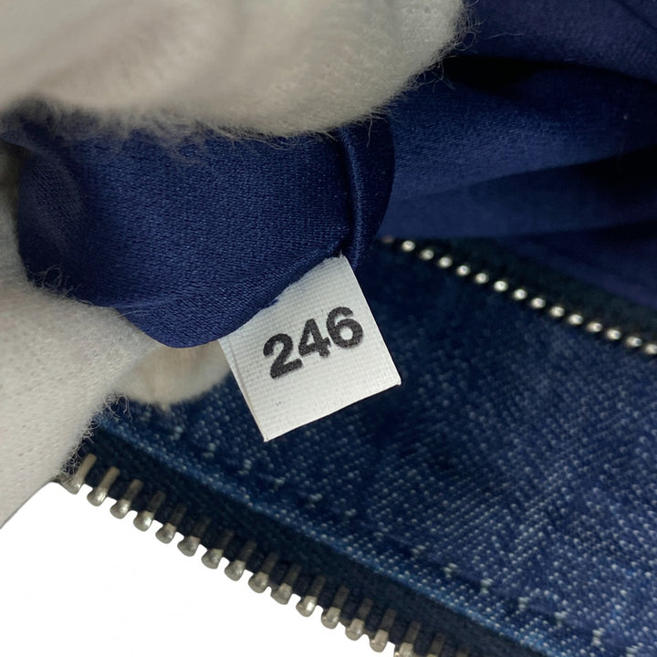 美品 ミュウミュウ MIUMIU レディース デニム ビーズ ハンドバッグ