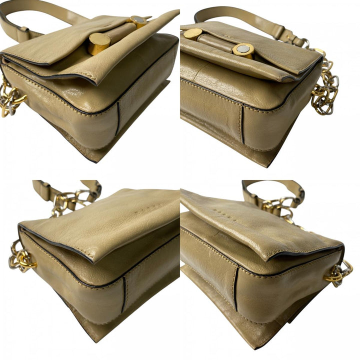 マルニ MARNI レディース トランク レザー チェーン ショルダーバッグ 斜めがけ クロスボディ