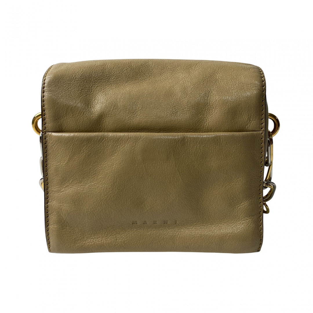 マルニ MARNI レディース トランク レザー チェーン ショルダーバッグ 斜めがけ クロスボディ