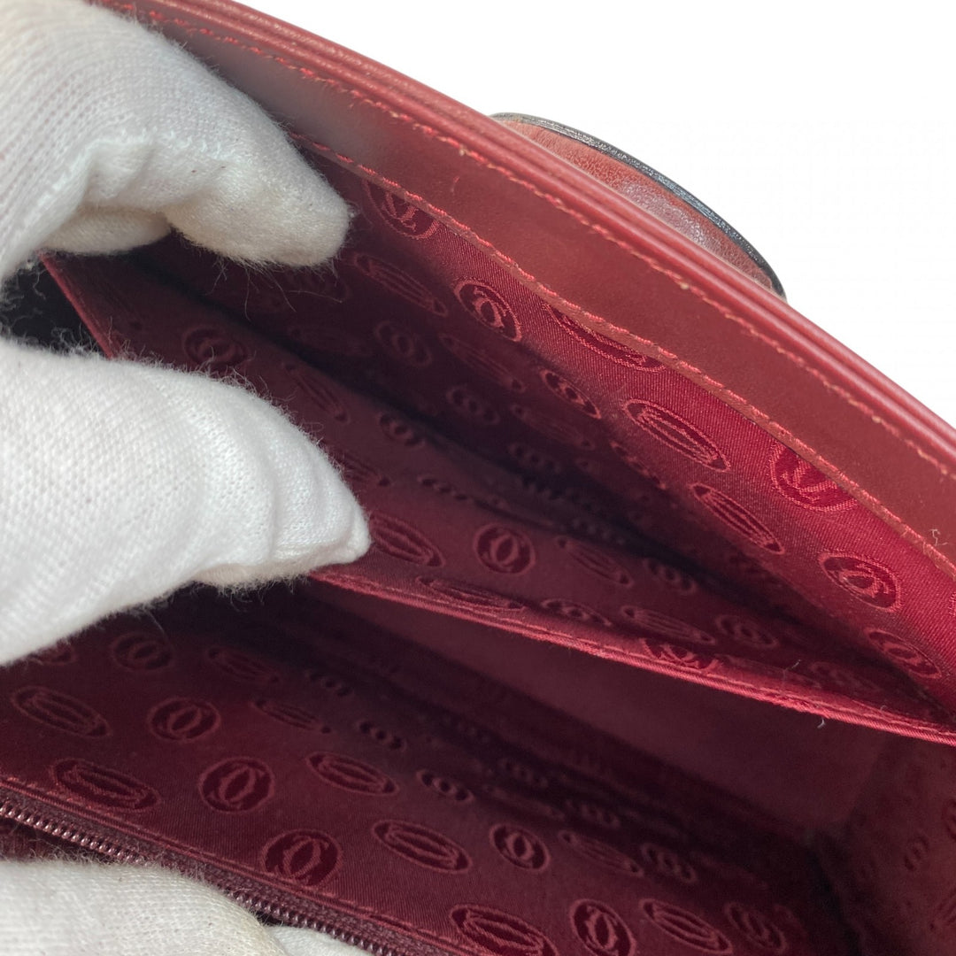 美品 カルティエ Cartier レディース ハンドバッグ ターンロック マストライン