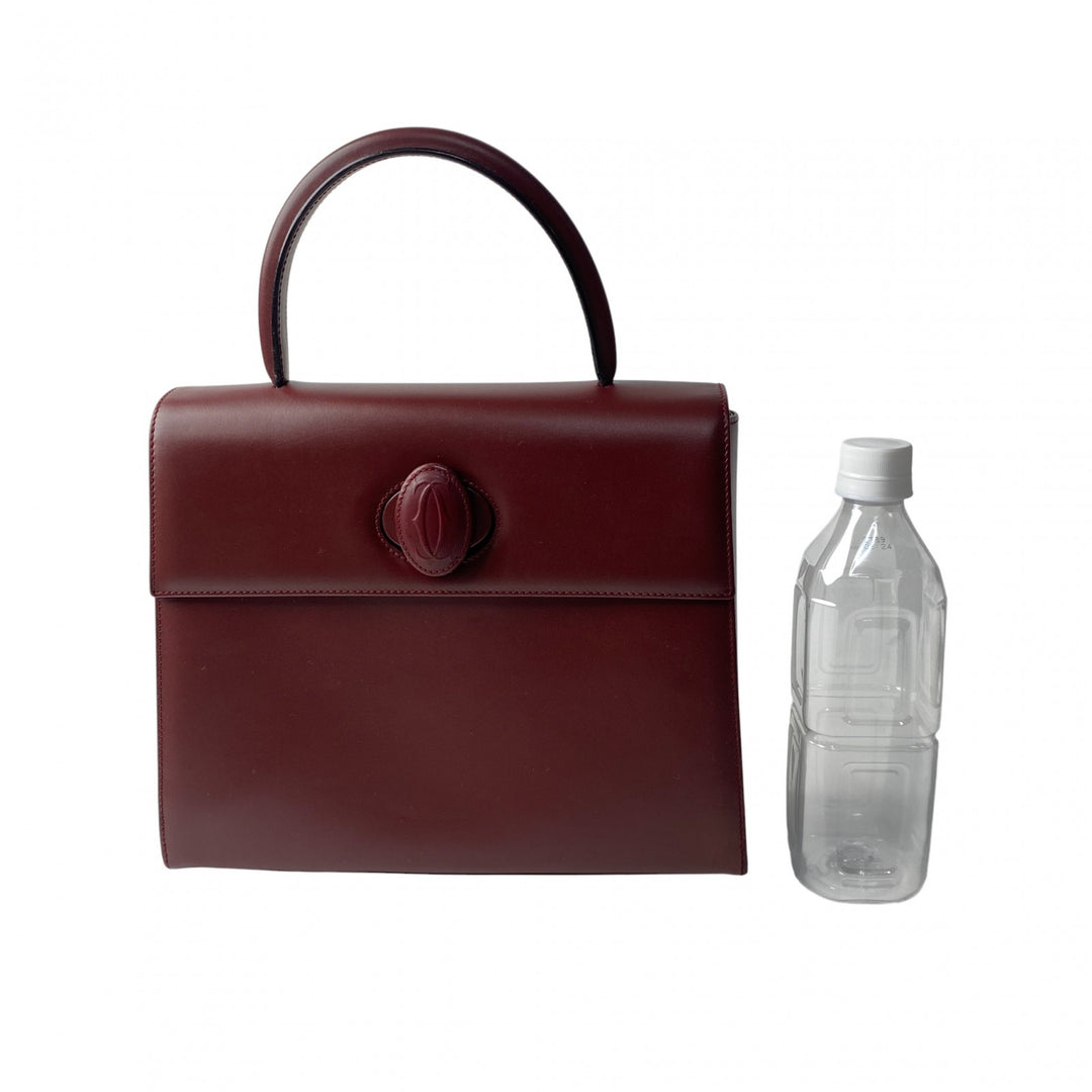 美品 カルティエ Cartier レディース ハンドバッグ ターンロック マストライン