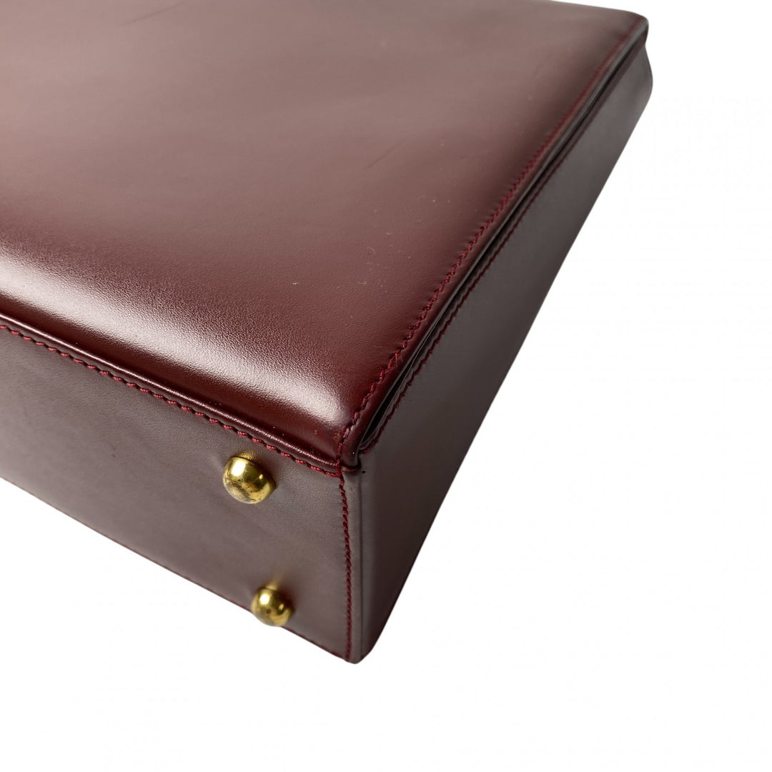 美品 カルティエ Cartier レディース ハンドバッグ ターンロック マストライン