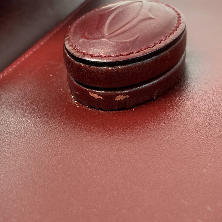 美品 カルティエ Cartier レディース ハンドバッグ ターンロック マストライン