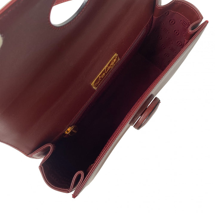 美品 カルティエ Cartier レディース ハンドバッグ ターンロック マストライン