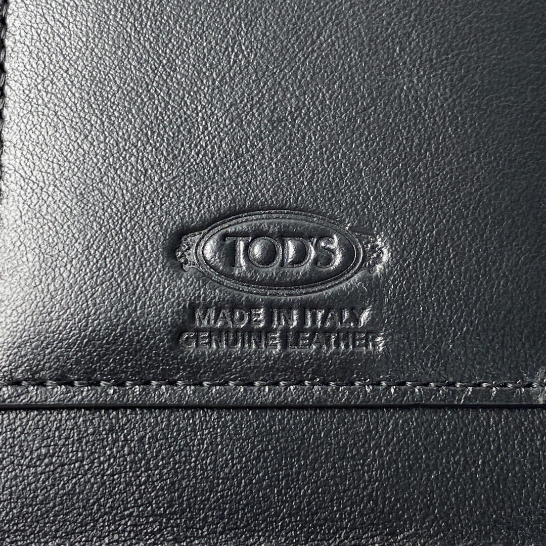 トッズ TOD's T タイムレス フォンショルダー ショルダーバッグ 斜めがけ クロスボディ ゴールド ブラック 黒