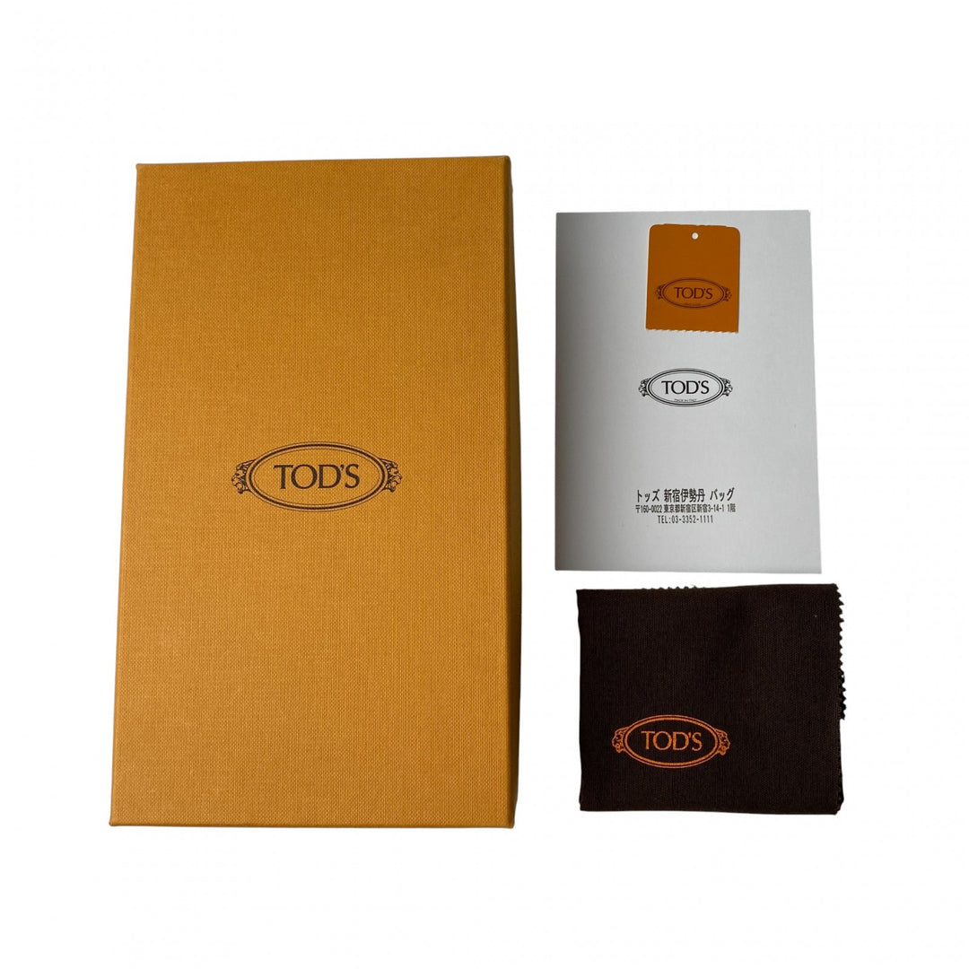 トッズ TOD's T タイムレス フォンショルダー ショルダーバッグ 斜めがけ クロスボディ ゴールド ブラック 黒