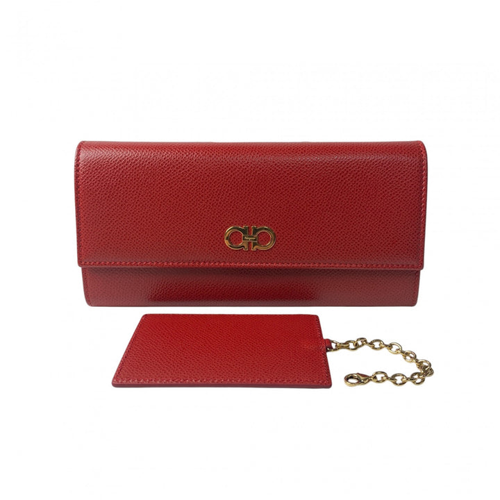 未使用 サルヴァトーレフェラガモ Salvatore Ferragamo 長財布 パスケース付き