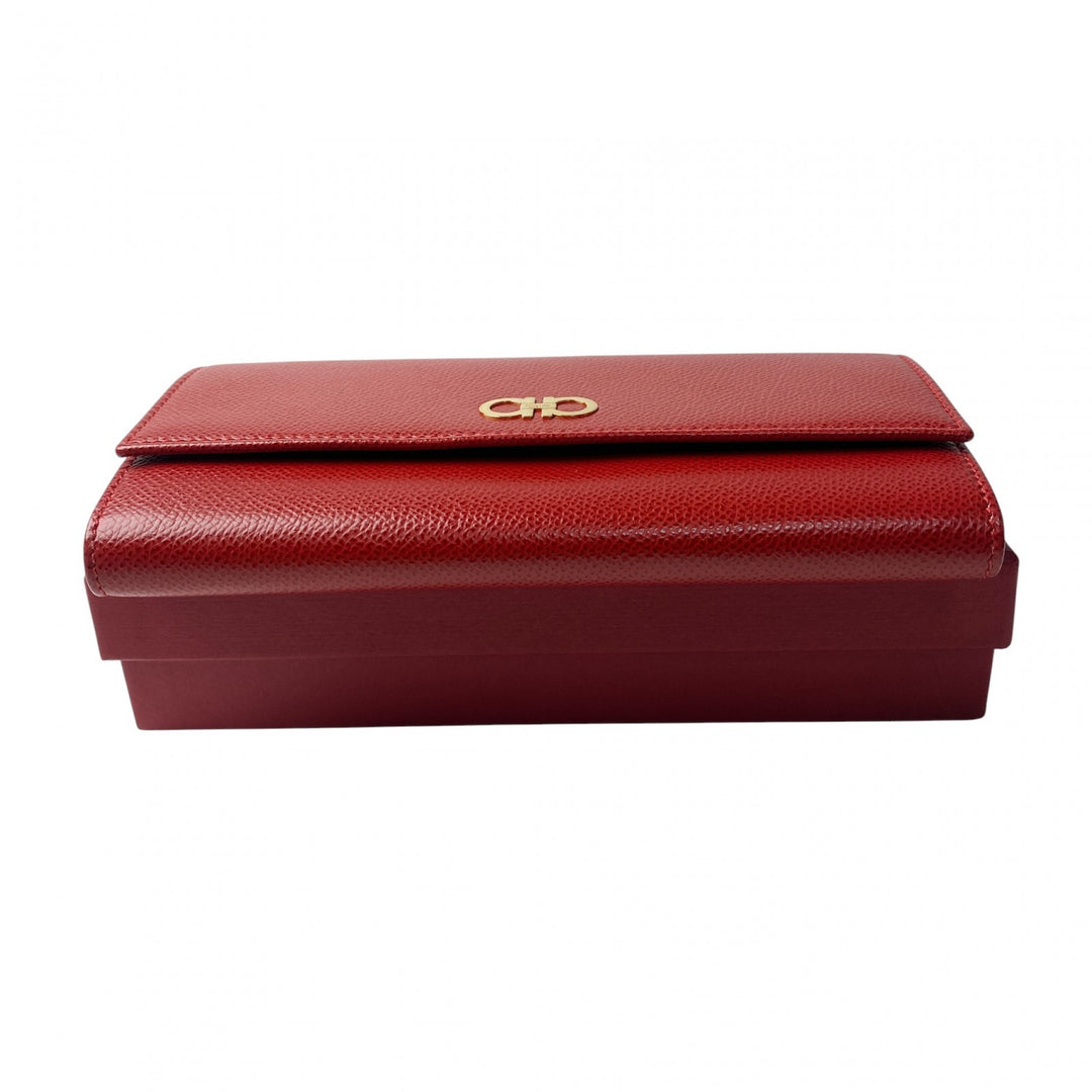 未使用 サルヴァトーレフェラガモ Salvatore Ferragamo 長財布 パスケース付き