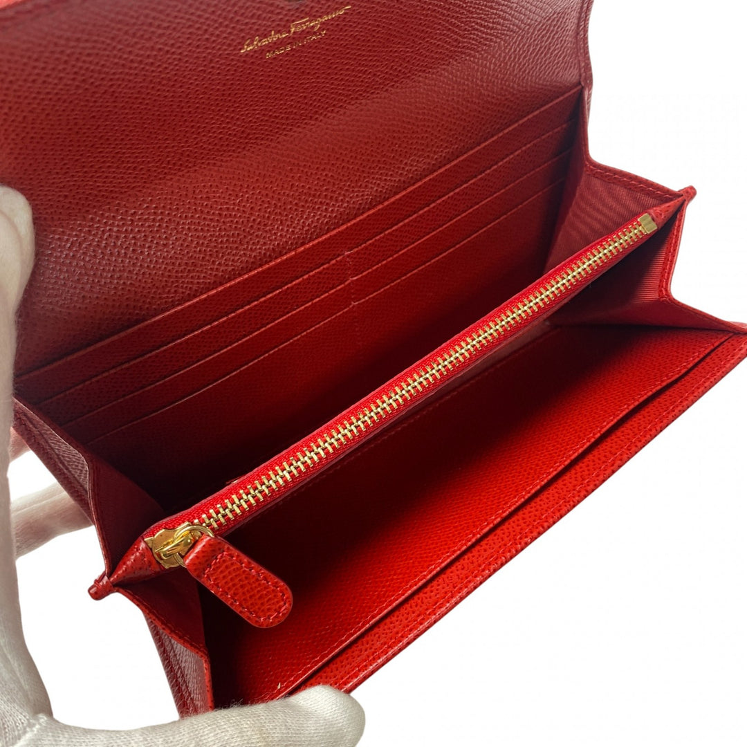 未使用 サルヴァトーレフェラガモ Salvatore Ferragamo 長財布 パスケース付き