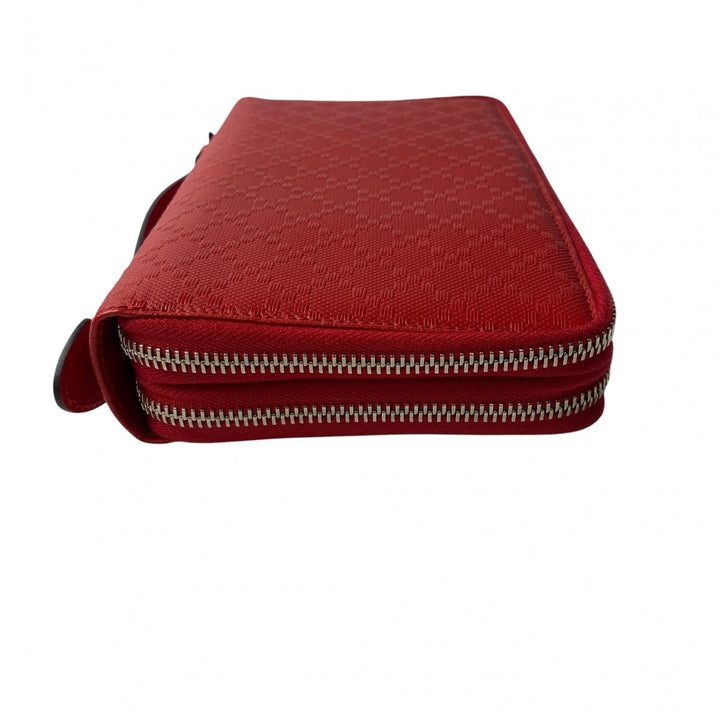 未使用 グッチ GUCCI レディース トラベルケース ディアマンテ レッド ダブルファスナー