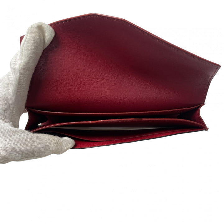 美品 エルメス HERMES レディース バッサンロング 長財布 X刻印 エヴァーカラー