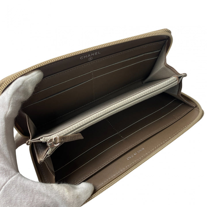 未使用 シャネル CHANEL レディース ココマーク 長財布 キャビア