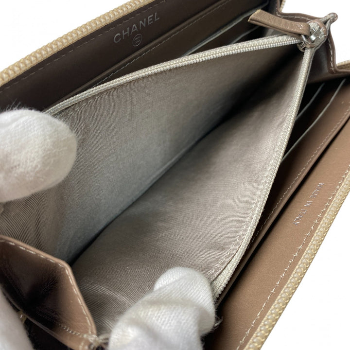 未使用 シャネル CHANEL レディース ココマーク 長財布 キャビア