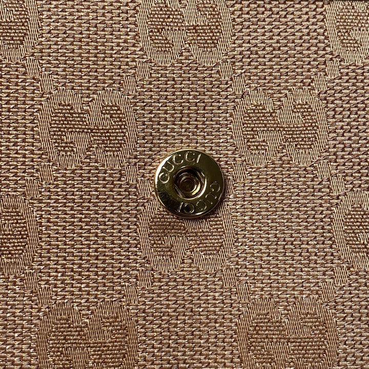 美品 グッチ GUCCI レディース GGキャンバス ハート 長財布