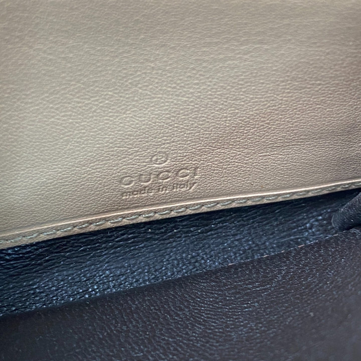 美品 グッチ GUCCI レディース GGキャンバス ハート 長財布