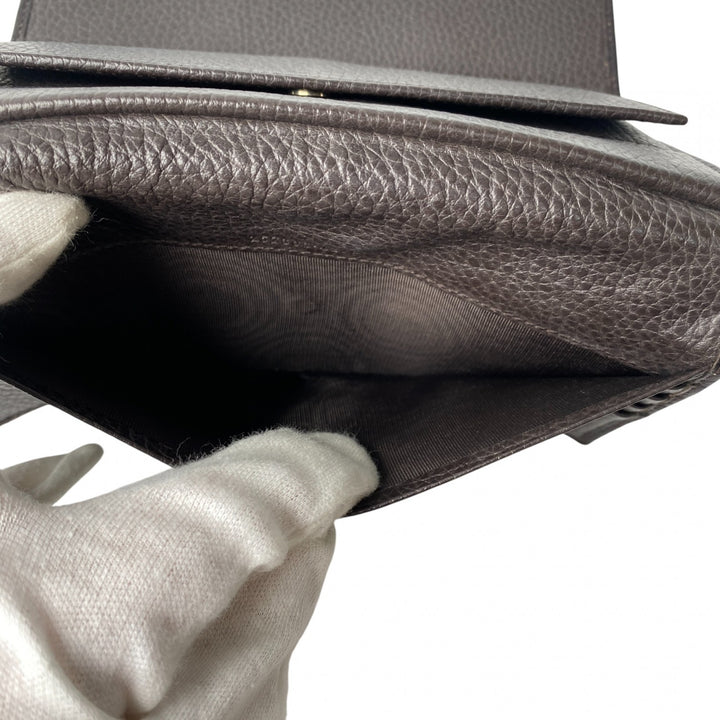 未使用 グッチ GUCCI メンズ グッチシマ レザー GGマーク 長財布