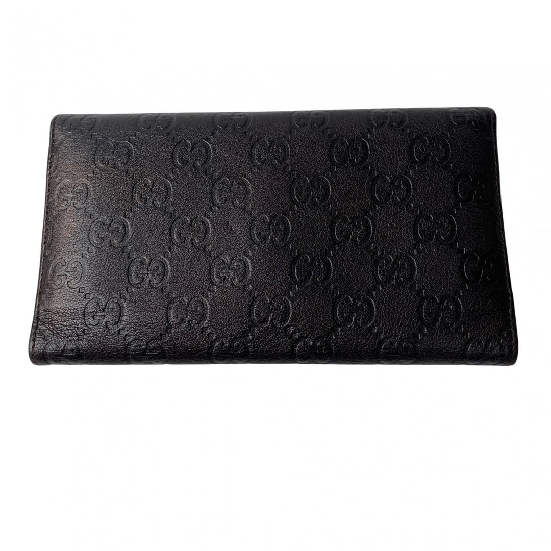 未使用 グッチ GUCCI メンズ グッチシマ レザー GGマーク 長財布
