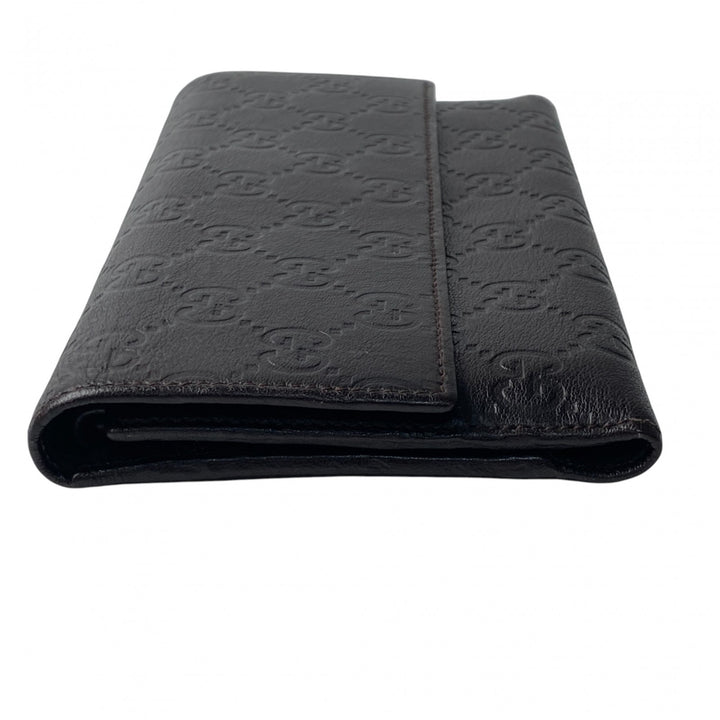 未使用 グッチ GUCCI メンズ グッチシマ レザー GGマーク 長財布