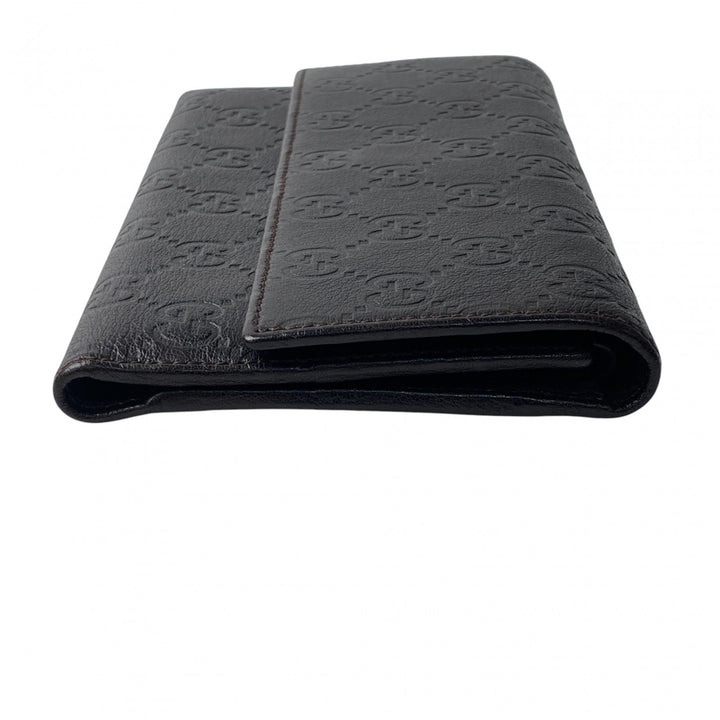 未使用 グッチ GUCCI メンズ グッチシマ レザー GGマーク 長財布