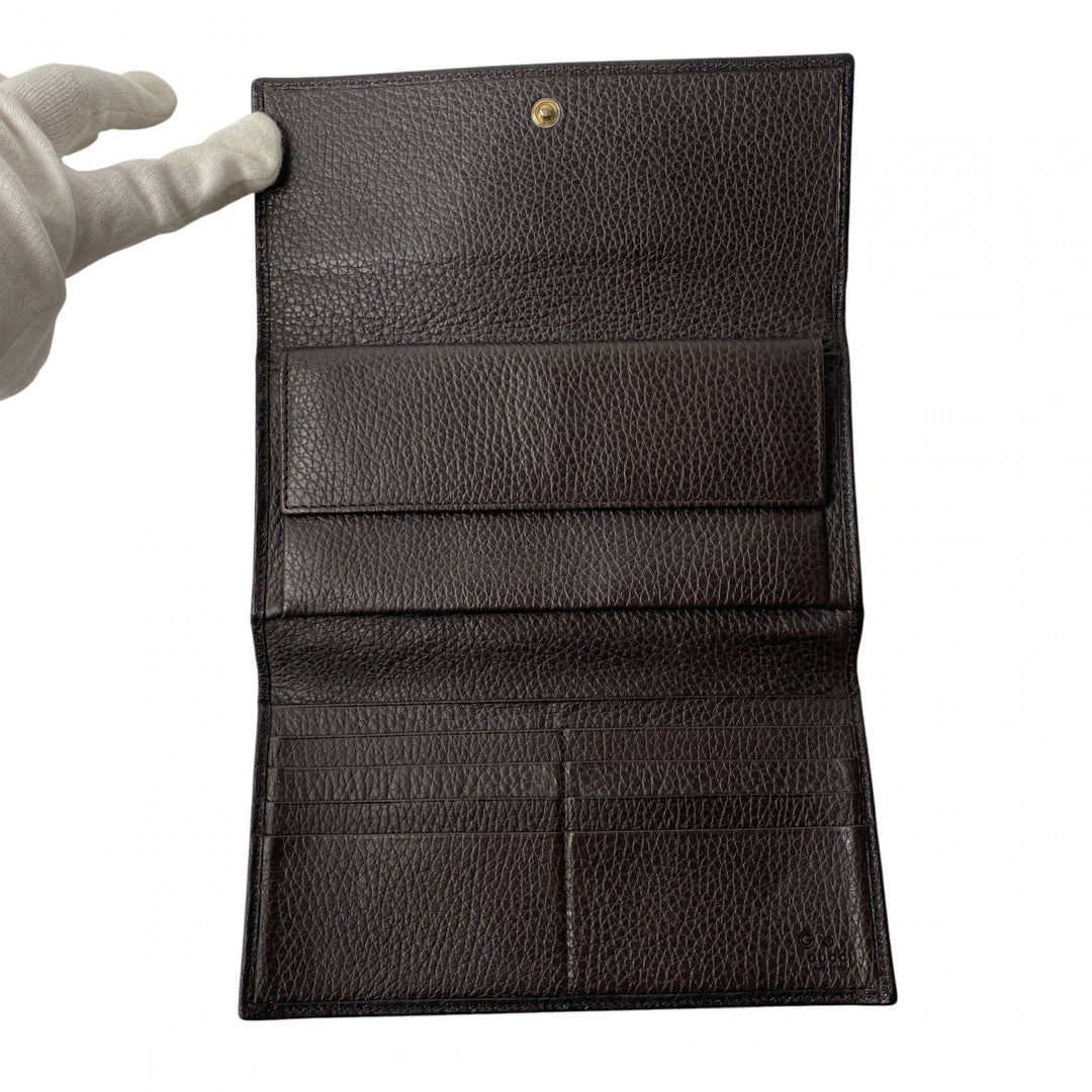 未使用 グッチ GUCCI メンズ グッチシマ レザー GGマーク 長財布