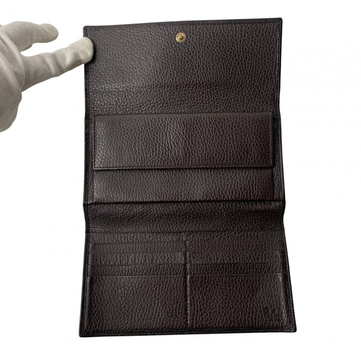 未使用 グッチ GUCCI メンズ グッチシマ レザー GGマーク 長財布