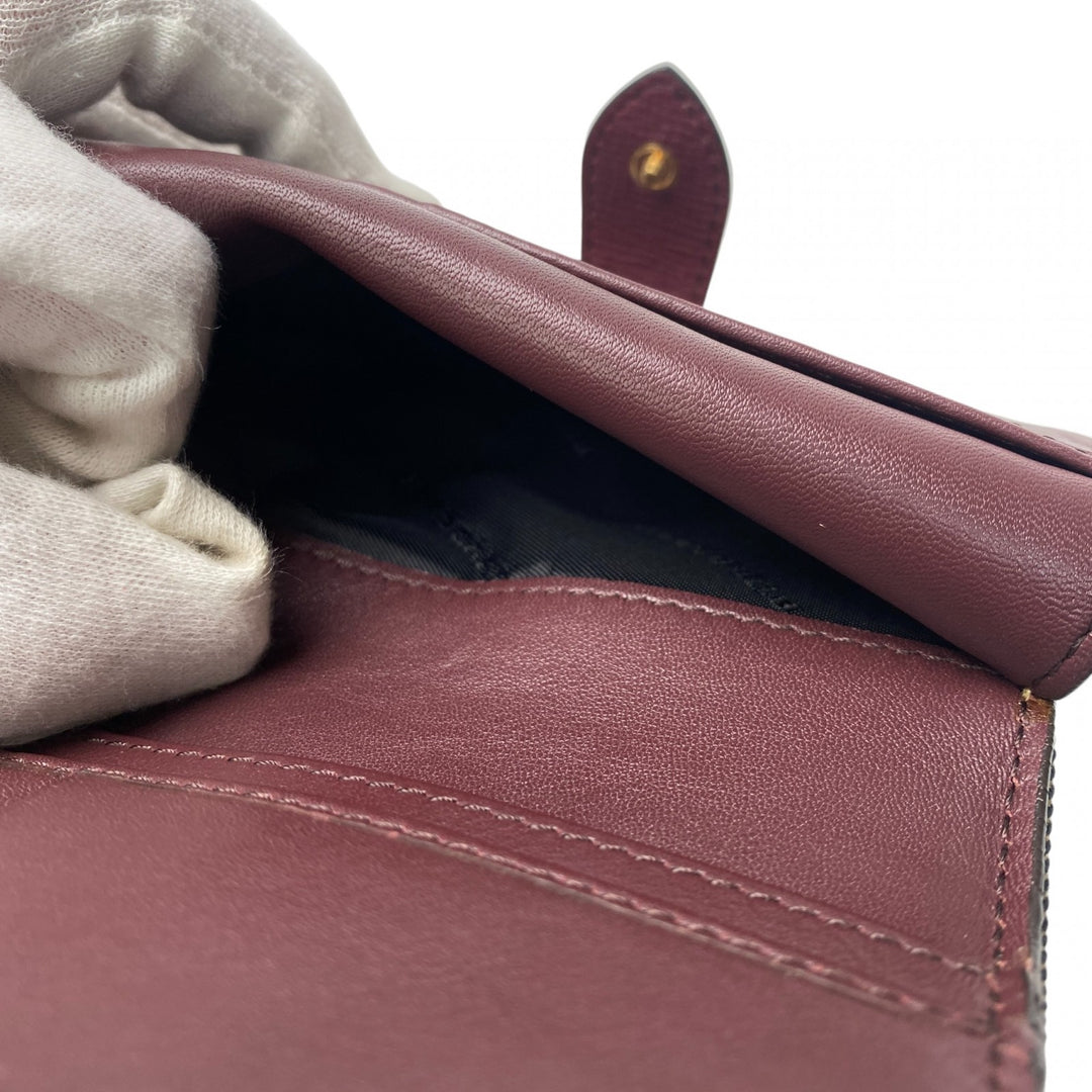 美品 バーバリー Burberry レディース ノバチェック レザー キャンバス 二つ折り財布