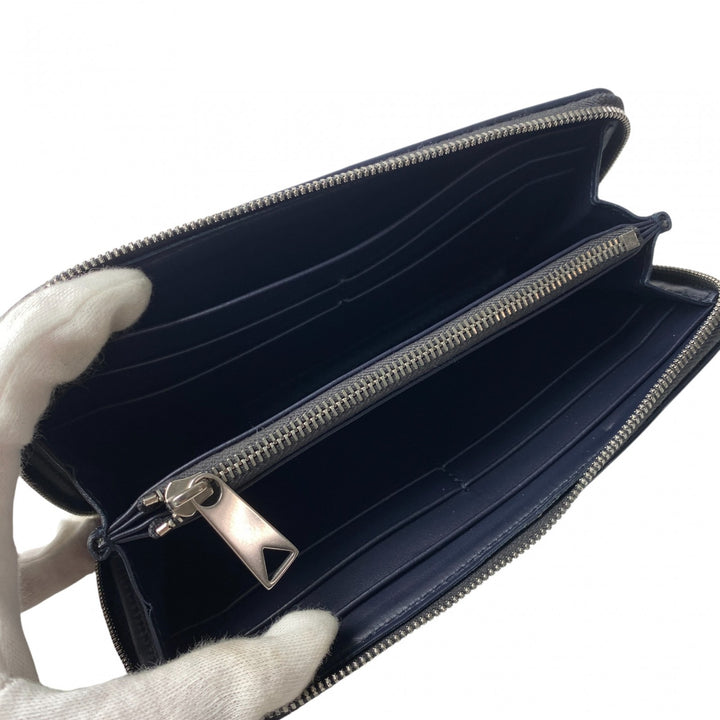 美品 ボッテガヴェネタ BOTTEGA VENETA メンズ バイカラー 長財布 イントレチャート