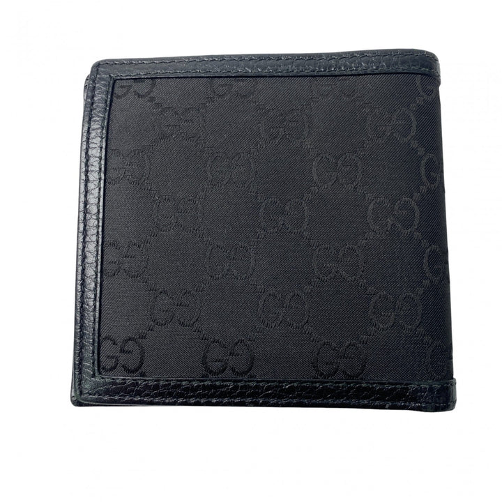 美品 グッチ GUCCI メンズ GGマーク 二つ折り財布