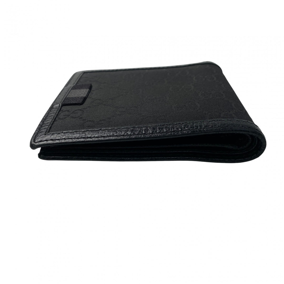 美品 グッチ GUCCI メンズ GGマーク 二つ折り財布