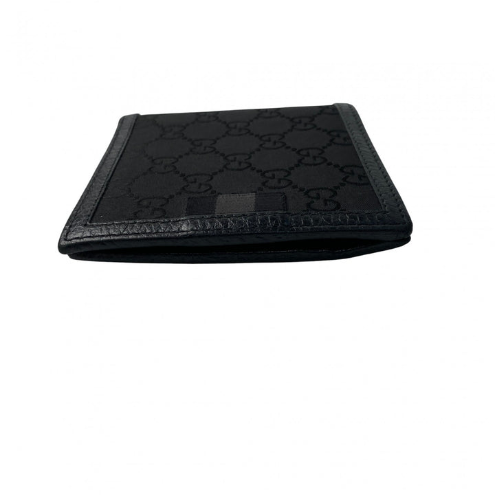 美品 グッチ GUCCI メンズ GGマーク 二つ折り財布