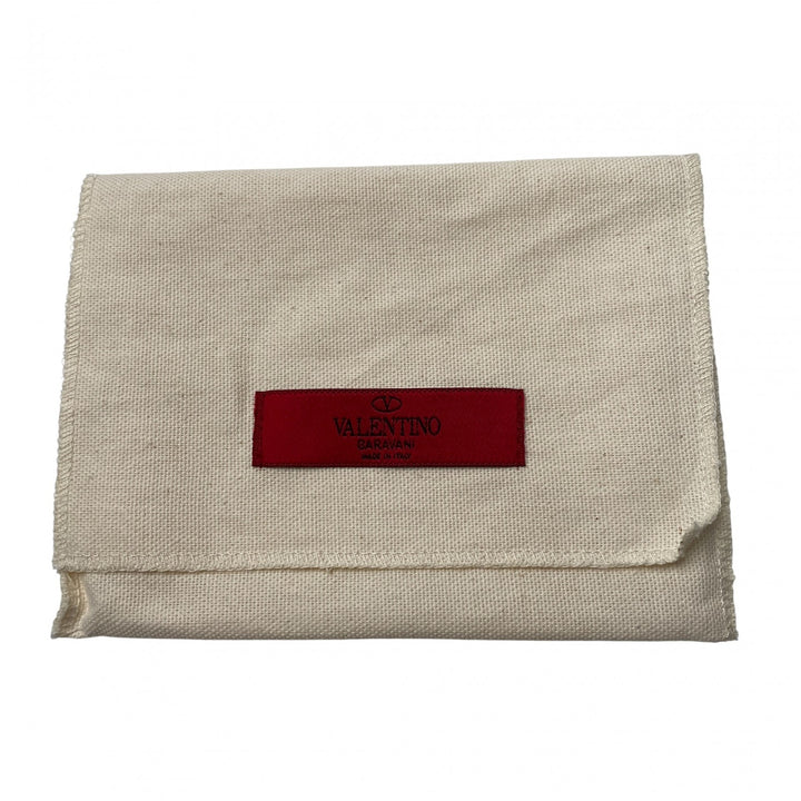 未使用 ヴァレンティノガラヴァーニ valentino garavani レディース スタッズ 二つ折り財布 ブラック レザー お札入れなし